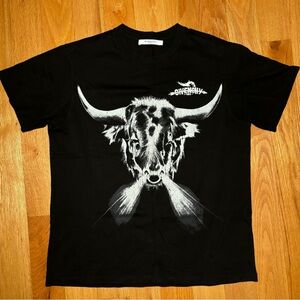 Givenchy 2019 GV Indiustries Bull Distressed Print Tshirt 🔥
